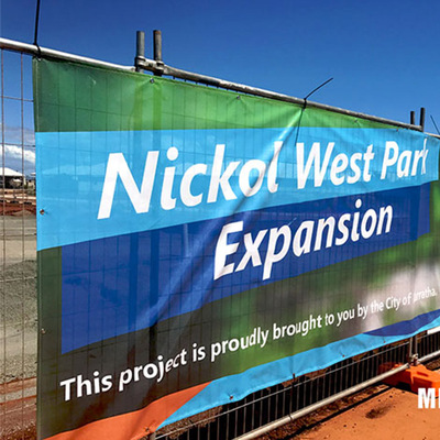 Custom Large Mesh Banner Vinyl Fence Mesh Banner Printing For
